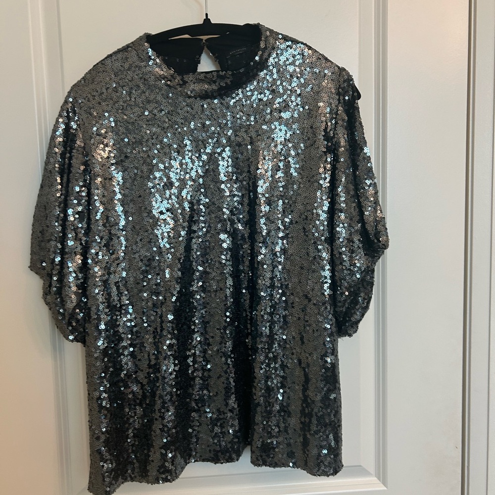 Sparkling Ann Taylor Sequin Top